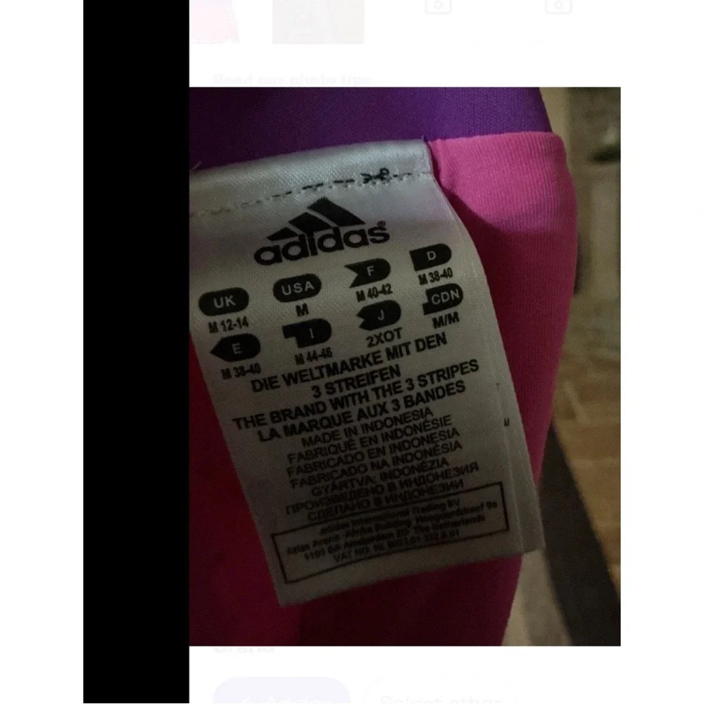 Adidas Women's Pink and Purple Tennis Skort - Picture 8 of 9
